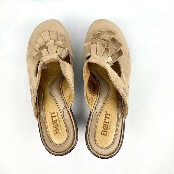 BORN Womens Pump Brown Suede Amera T-Strap Fringe Size 8 EU 39 W61939 - Picture 6 of 10